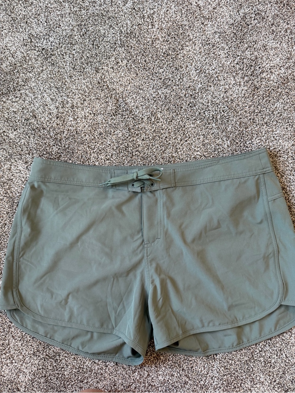 Prana Women’s Olive Green Athletic Shorts - Picture 2 of 7